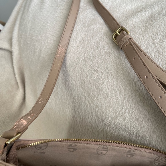 Segolene Beige Leather Purse With imperfections on the strap see pics - Picture 10 of 14